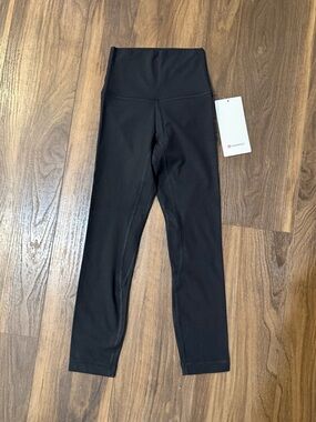 lululemon athletica Kids Black High-Rise Crop Leggings